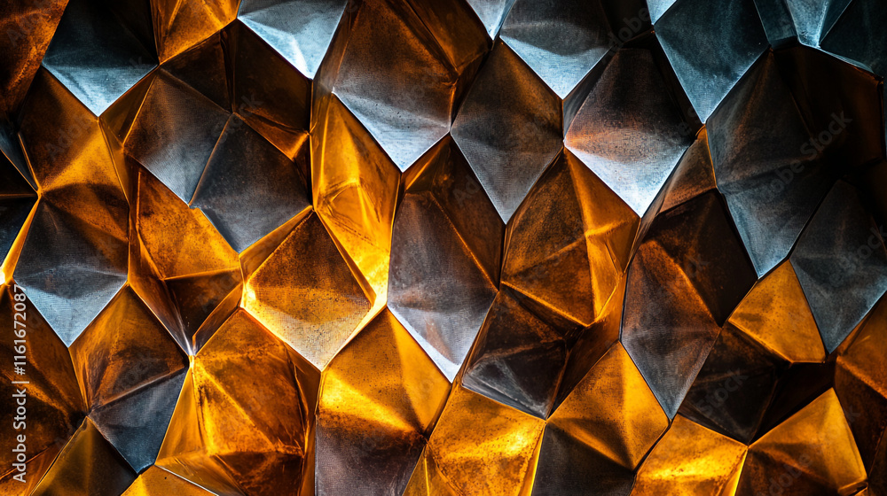 Poster intricate geometric patterns create a stunning visual display of light and shadow