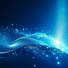 abstract blue background with stars