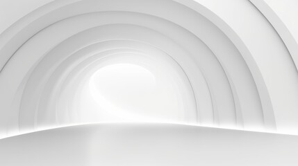 Obraz premium ree abstract white background minimal futuristic architectural space wallpaper