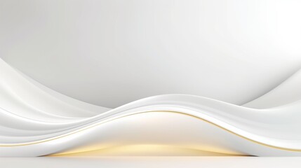 Obraz premium ree abstract white background minimal futuristic architectural space wallpaper