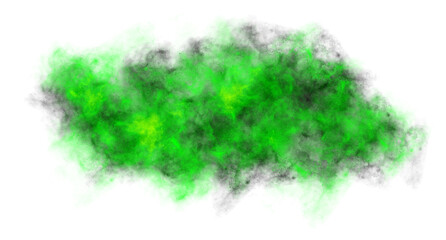 glowing dreamy mystical green smoke designs