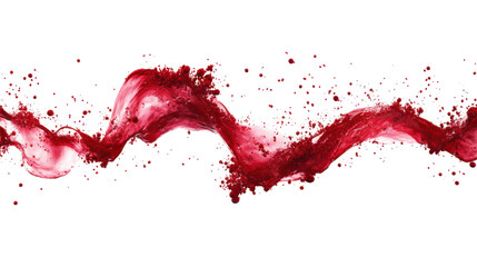 Floating blood cells, transparent background