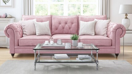 Elegant living room sofa design modern home furniture showcase bright interior cozy atmosphere