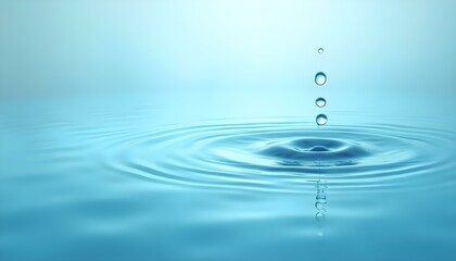 Suaves ondas de agua con espacio para texto, ideal para anuncios de bienestar y campañas de spa