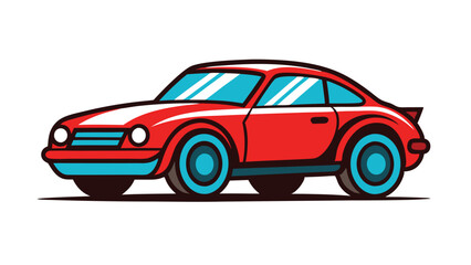Fototapeta premium car-icon-art-on-white-background-.eps