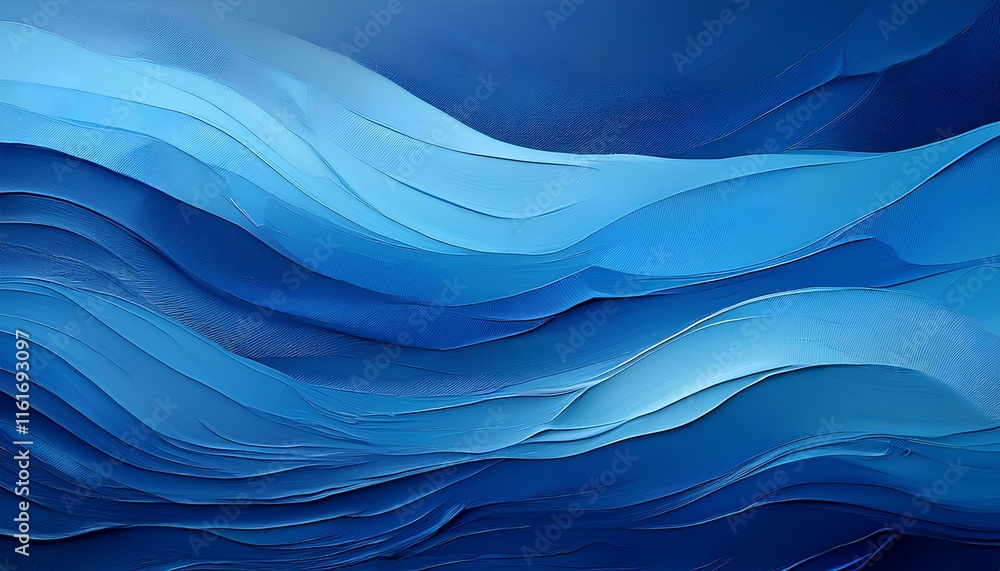 Poster abstract background of blue color wave gradient. blue paint texture for background, banner, website 