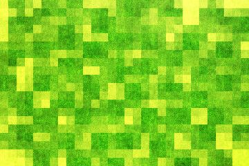 Fototapeta premium 緑の紙とモザイク