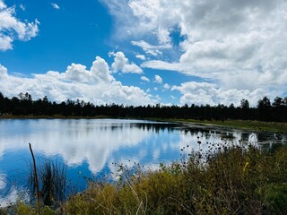 lake and clouds