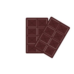 chocolate with interesting texture isolated on white background