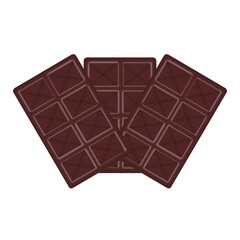 chocolate with interesting texture isolated on white background