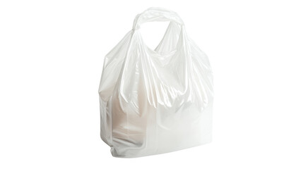 Obraz premium White plastic bag, transparent background
