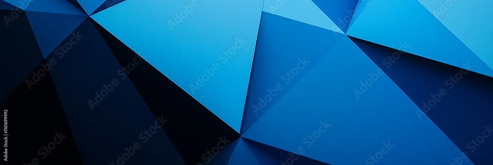 Aufkleber Blue abstract polygonal background creating stunning visual effect