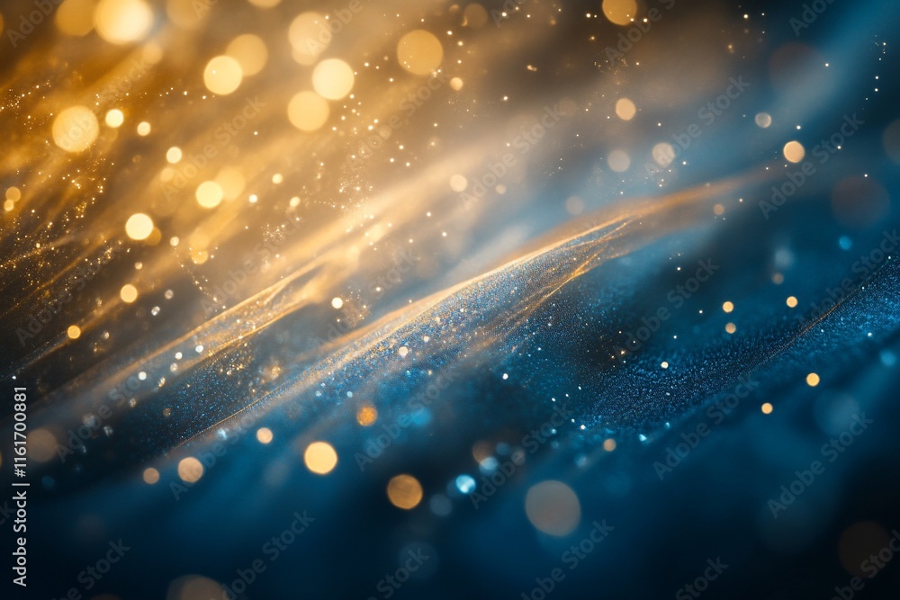 Poster abstract waves of light and color creating a dreamy atmosphere.