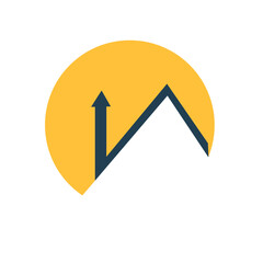 Arrow House Logo Symbolizing Growth and Progress Icon
