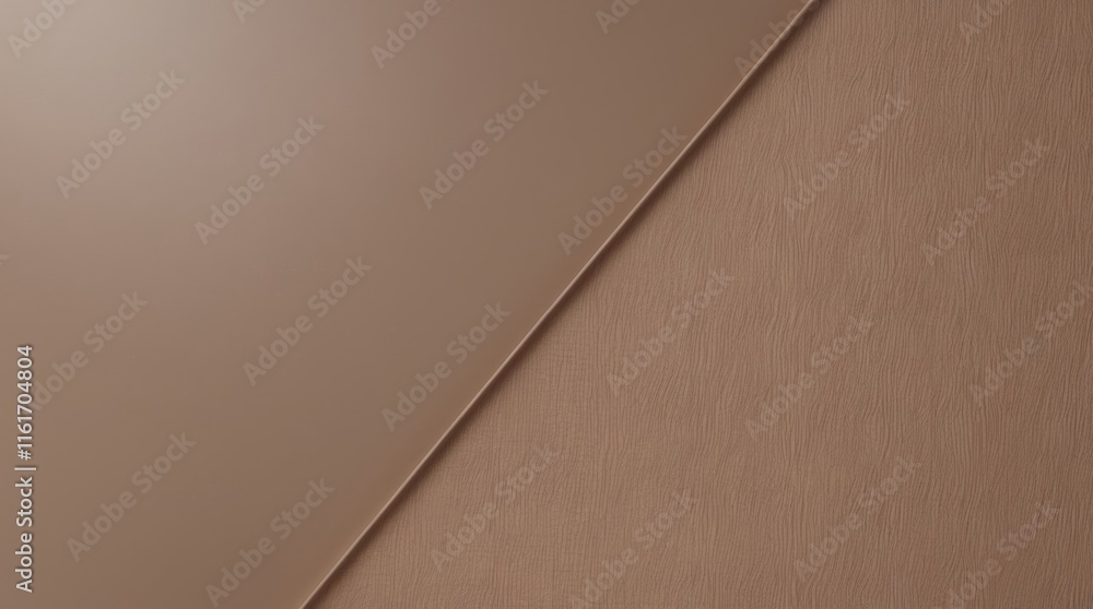 Aufkleber abstract geometric design with smooth surface and textured pattern in rich brown tones as mocha mous
