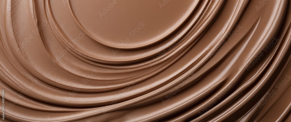 Aufkleber smooth swirl pattern of mocha mousse in 2025 color trend for background design rich texture with war