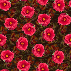 Beautiful all over multi flower pattern mobile cover print computer wallpaper design bed sheet print digital flowers allover
