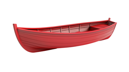 3D boat watercraft sailing and transportation isolated on transparent  background 