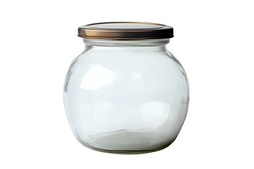 Empty Glass Jar with Metallic Lid: A Versatile Storage Solution