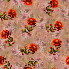 Digital textile print patterns floral ethnic geometric pattern ikat pattern allover pattern for print