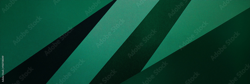 Leinwandbilder abstract green and black geometric background creating dynamic composition
