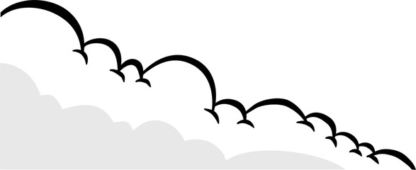Cloud Corner Border