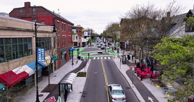 Aerial Fly-Through of Inman Square in Somerville, MA