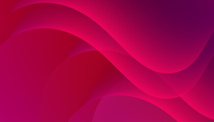 Abstract pink wave design with flowing curves and vibrant colors