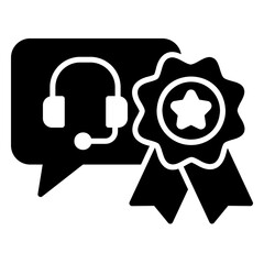 The best support service icon with the highest rating