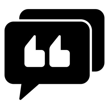 Bubble icon quotes or words of wisdom and slogans