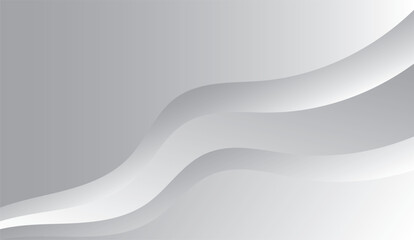 Abstract White Background with Blue Wavy Lines and Curves