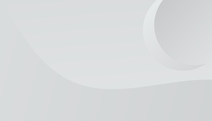 Abstract white and gray background with white lines and curved shapes for a clean, modern design background 