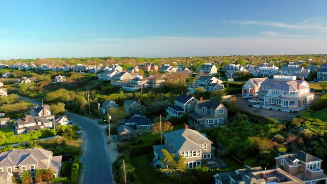 Aerial View of Nantucket Homes