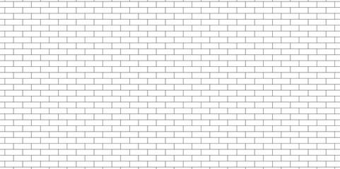 brick wall seamless pattern drawing. random brick. texture interior background line art. 