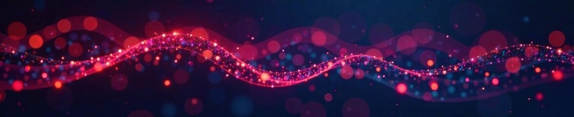 Obraz premium Intertwined lines, glowing nodes, dark background, growth, texture, mesh