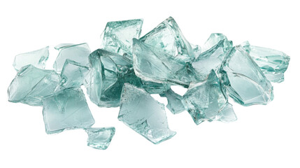 Obraz premium Broken glass, transparent background