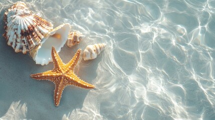 Seashells and Starfish on the Beach: A Summer Idyll