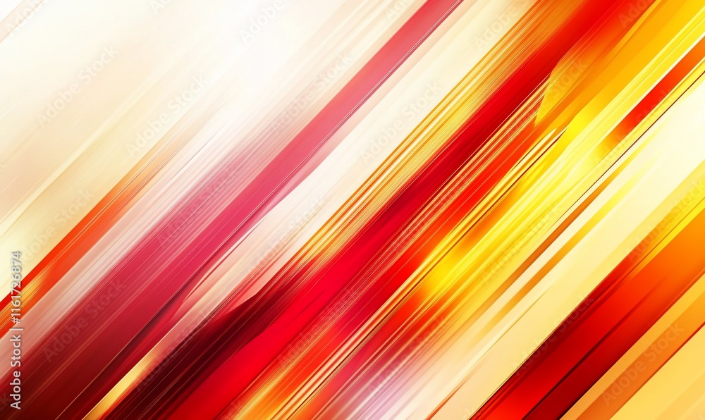 Poster abstract diagonal lines in warm colors creating a dynamic visual effect.