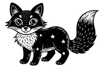 Cute animal vector art illustration design