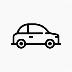 Fototapeta premium Design Illustration vector graphic of car icon with line style. Suitable for UI, mobile design, web design, etc
