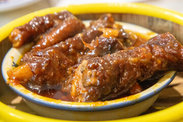 Chinese pork dumplings or shumai