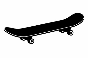 skateboard silhouette, skateboard vector illustration, skateboard icon © Trendy CraftSVG 