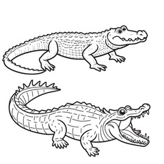 Amphibians are those animals on white background 
Frog, Crocodile, Alligator, Monitor lizard, Salamander, Toad, Newt, Iguana, Snake, Green dragon lizard, Snake