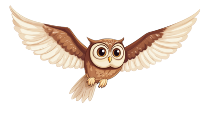 Owl, transparent background