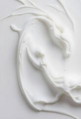 Skincare, cosmetics and beauty product, pure white cream lotion texture as abstract background, dreamy atmosphere