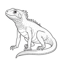 Obraz premium Amphibians are those animals on white background Frog, Crocodile, Alligator, Monitor lizard, Salamander, Toad, Newt, Iguana, Snake, Green dragon lizard, Snake