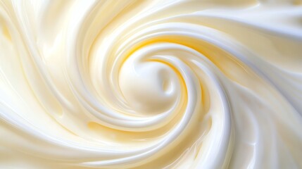 Swirling creamy texture showcasing rich dairy freshness.