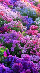 Obraz premium Vibrant Purple Pink Flower Garden Blooming Beautifully