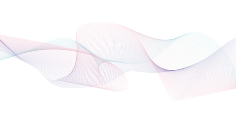 Abstract wave digital element design. Curved wavy lines design