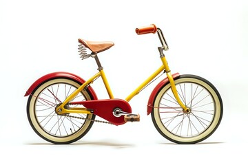 Fototapeta premium Vintage Red and Yellow Child's Bicycle